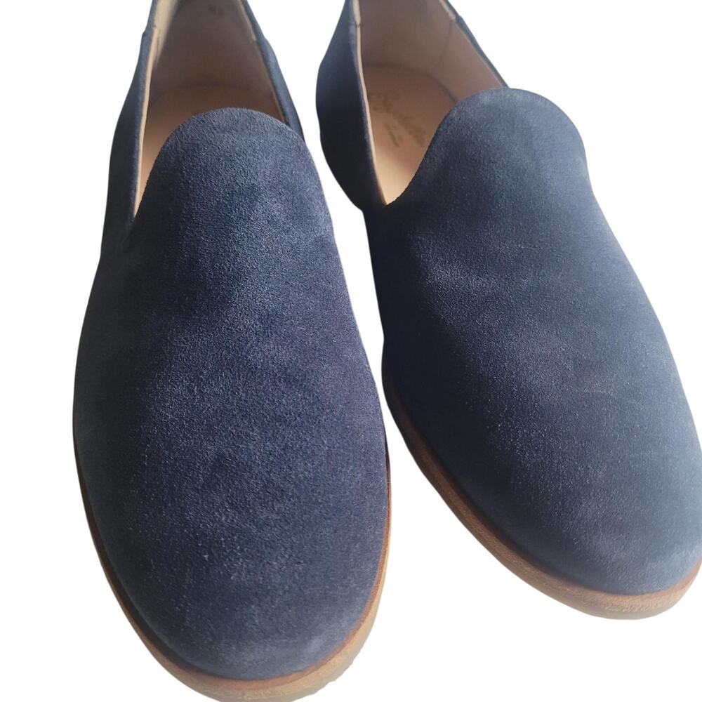 Navy blue suede loafers loafers 6.5